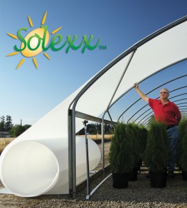 Solexx Greenhouse Covering is easy to apply to a hoop house.